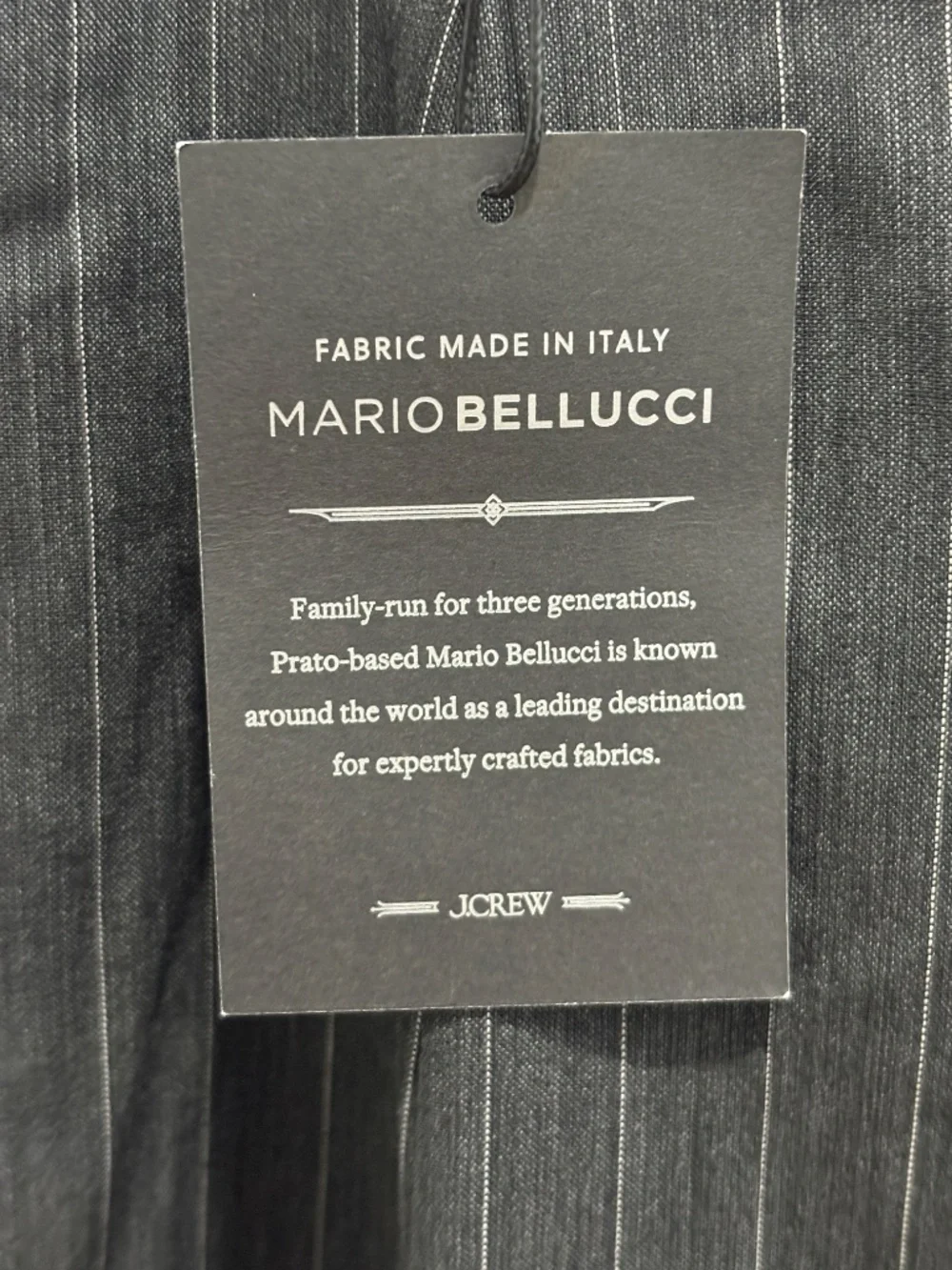 NWT J.Crew Italian Wool Blend Pinstripe Pleated Tapered Pants 12
